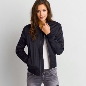 AE Satin Bomber Jacket